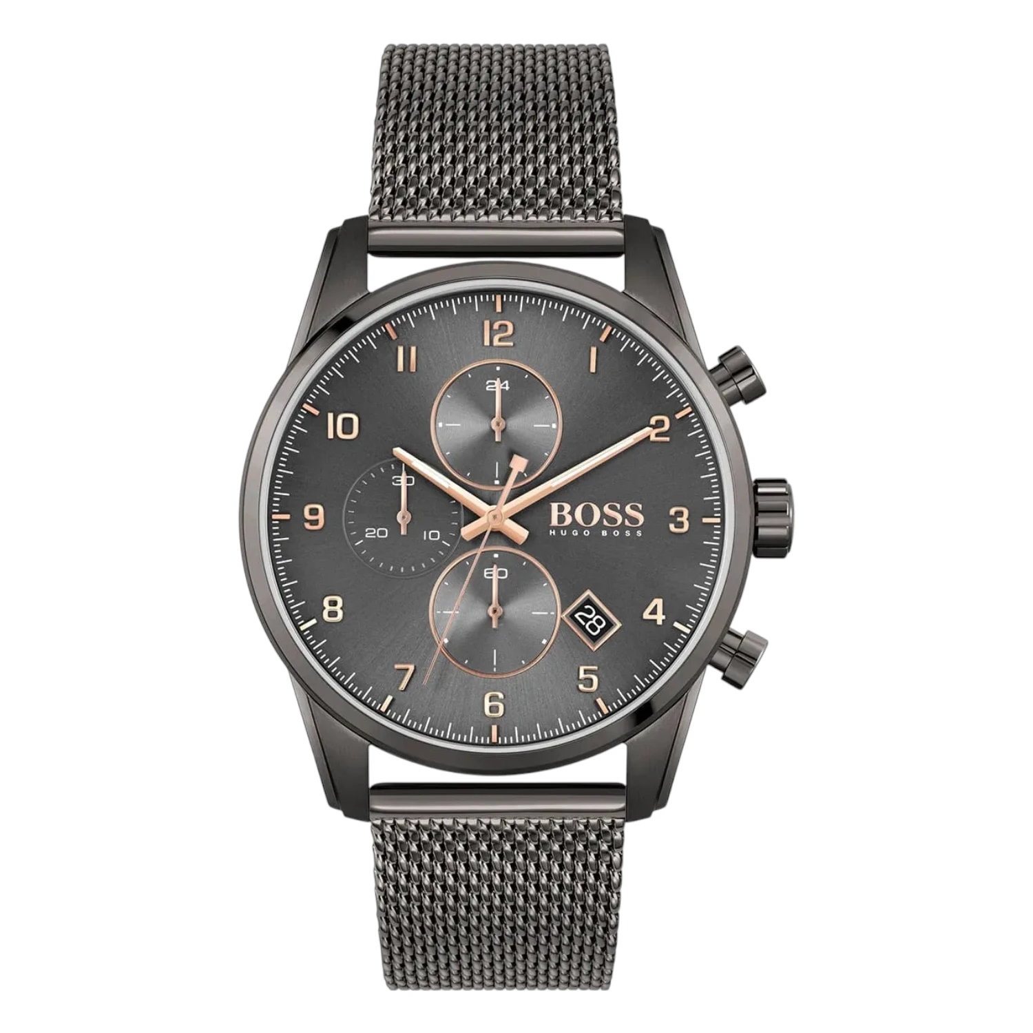 BOSS Skymaster Grå Kronograf Mesh