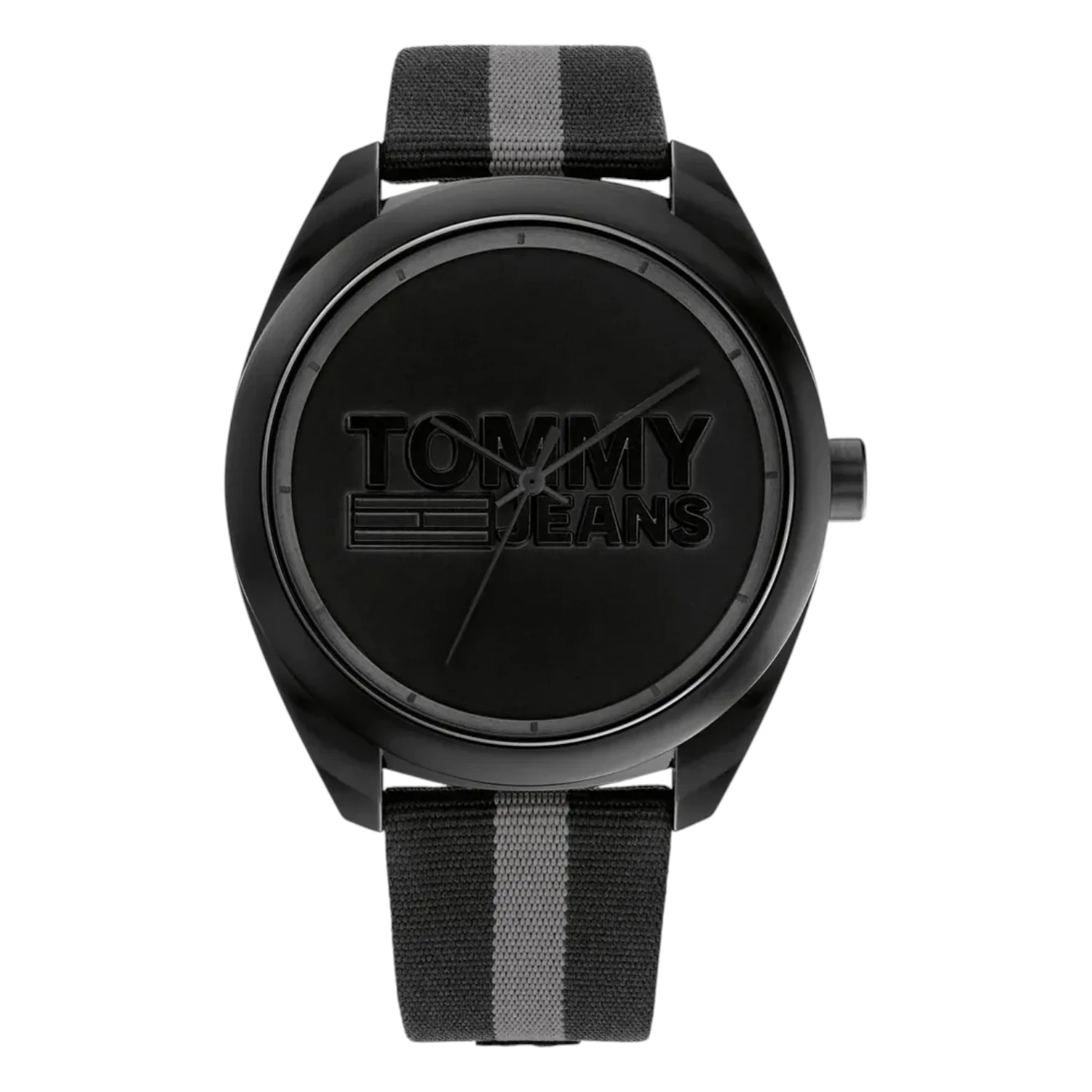 Tommy Hilfiger Herrklocka Svart Textil 45 mm