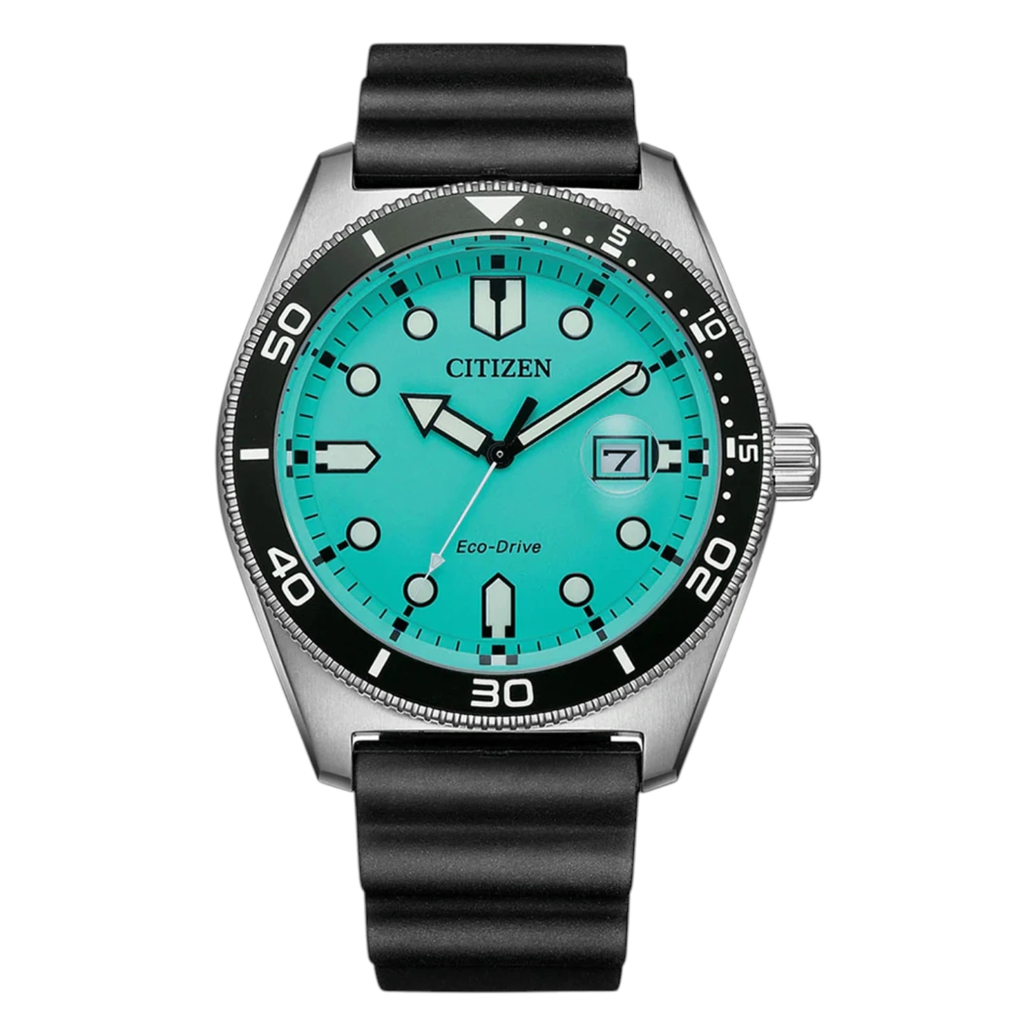 Citizen Eco-Drive Grön Gummi