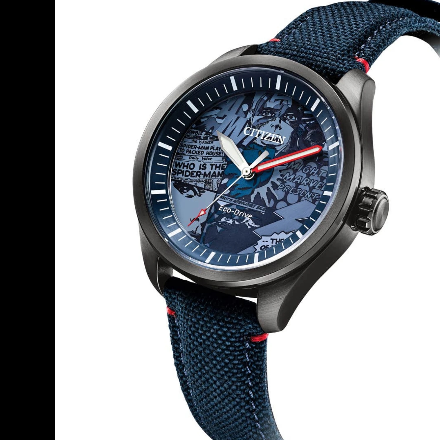 Citizen Marvel Heroes Eco-Drive Blå Textil