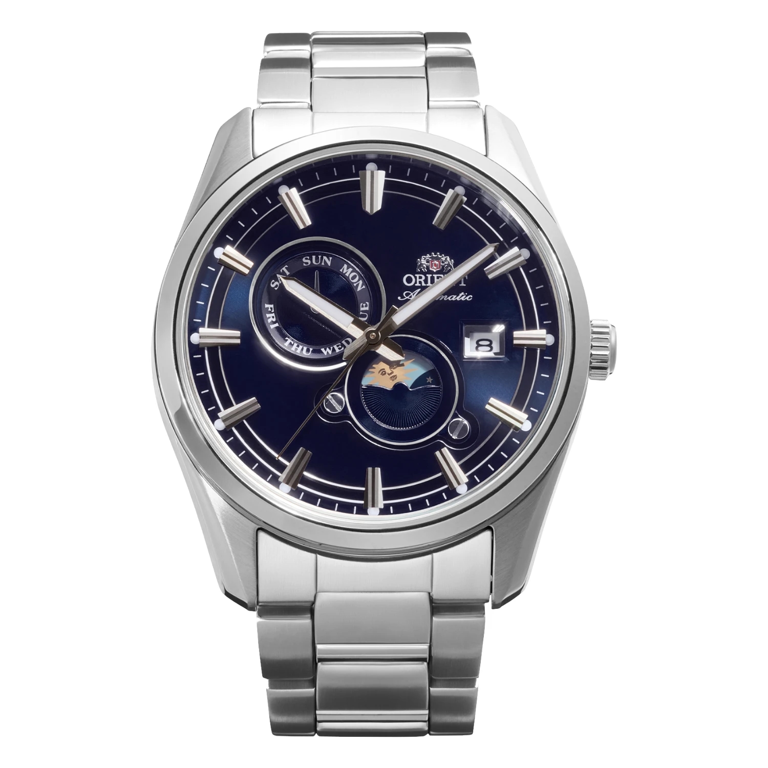 Orient Stretto Day and Night Automatic Marinblå
