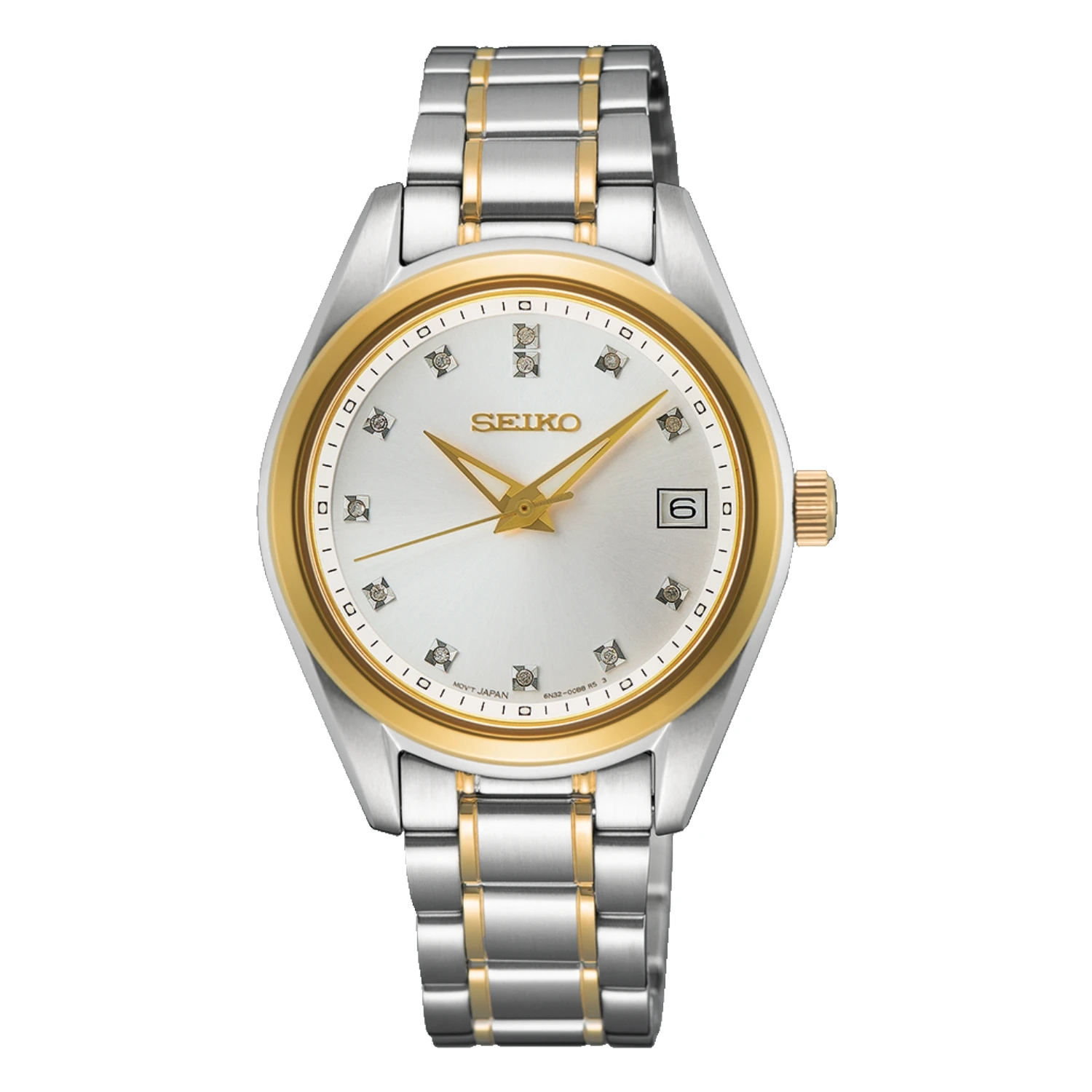 Seiko Damklocka Tvåfärgad Silver 32 mm