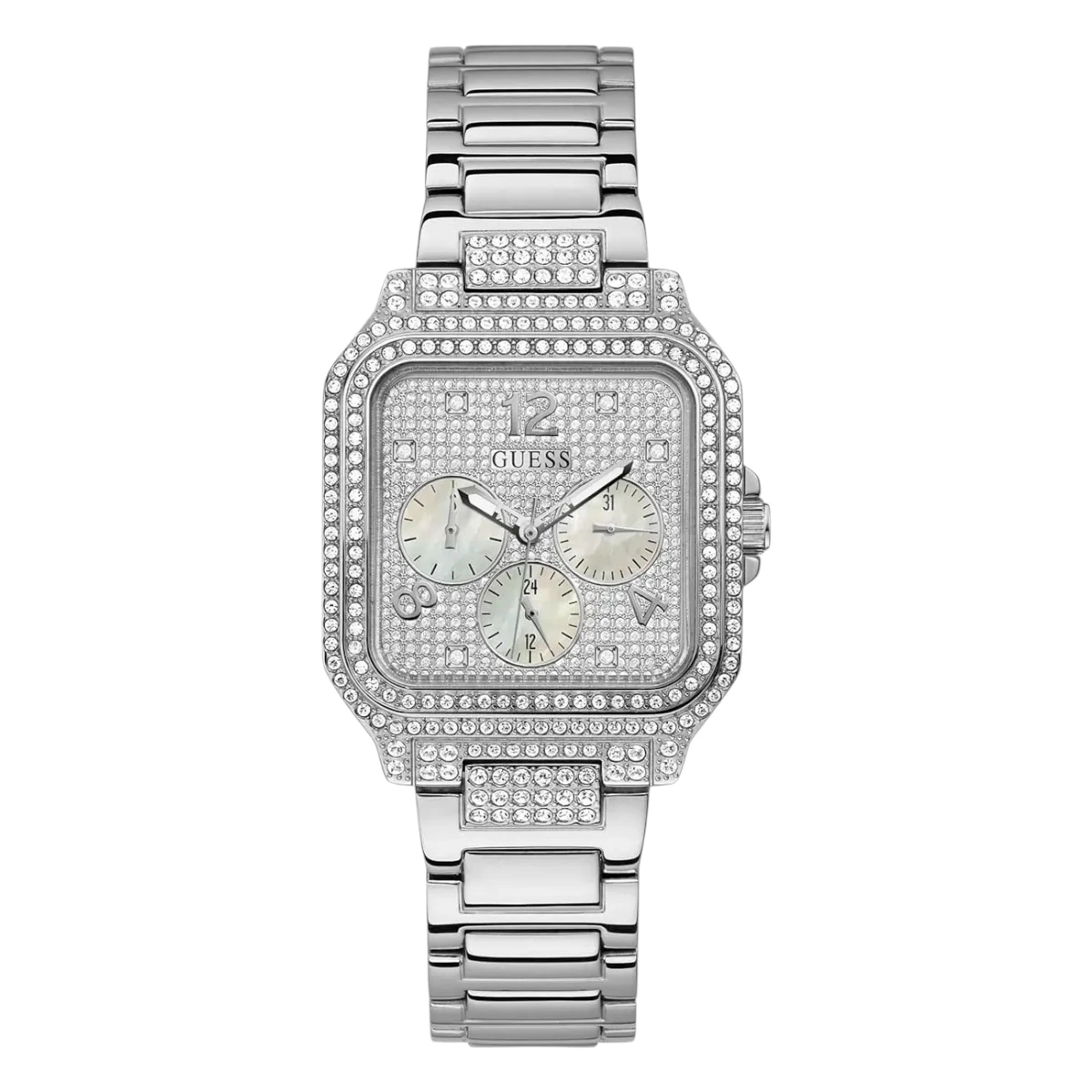 Guess Classic silverfärgat stål 36 mm