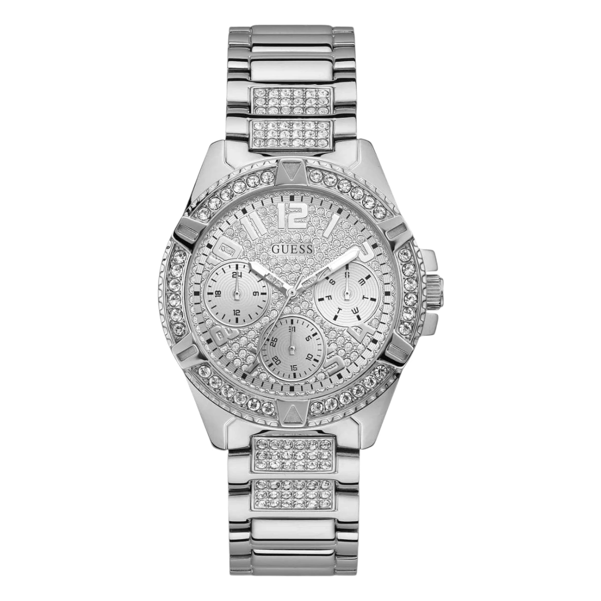 Guess Frontier Silverfärgad/Stål 40 mm