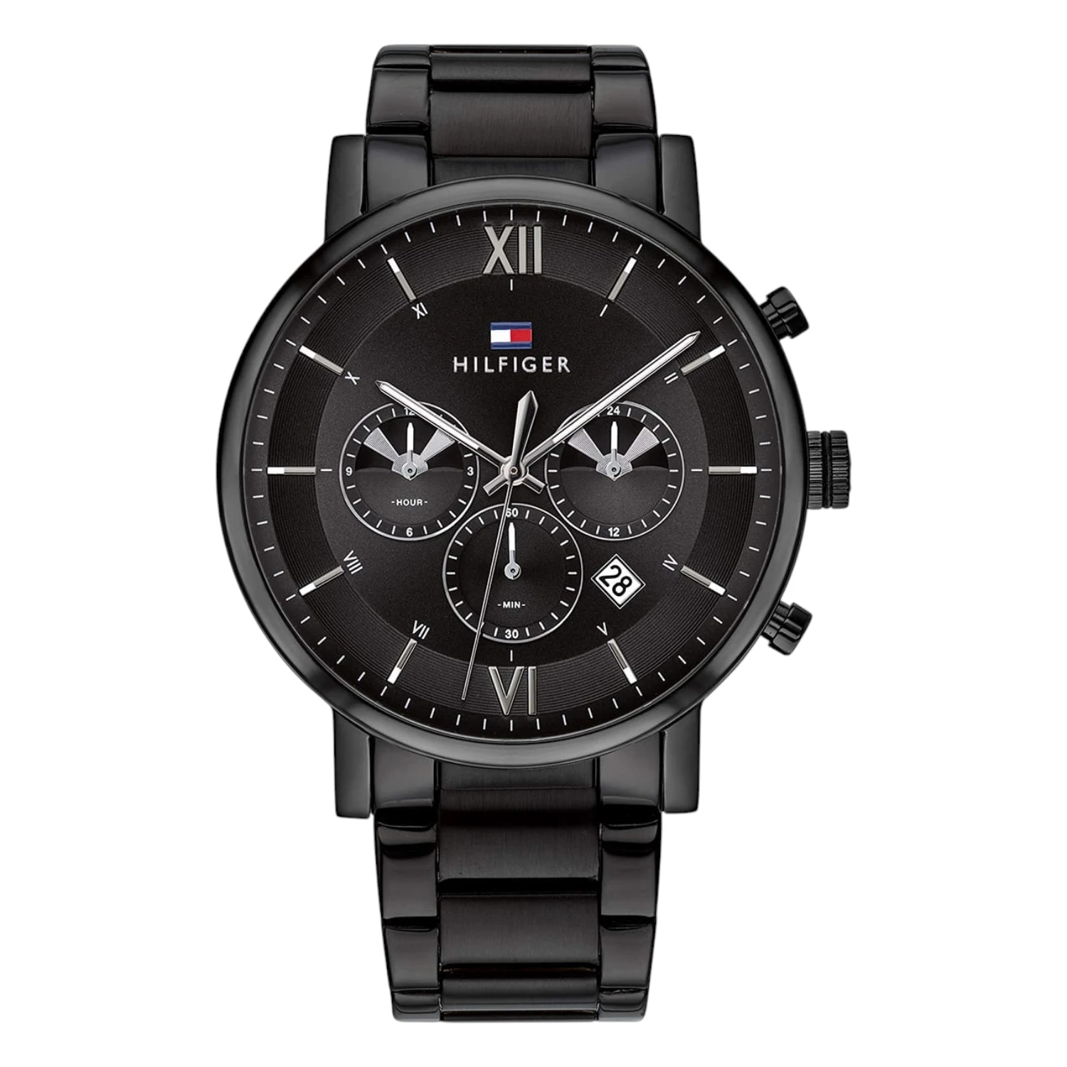 Tommy Hilfiger Herrklocka Svart Dual Time