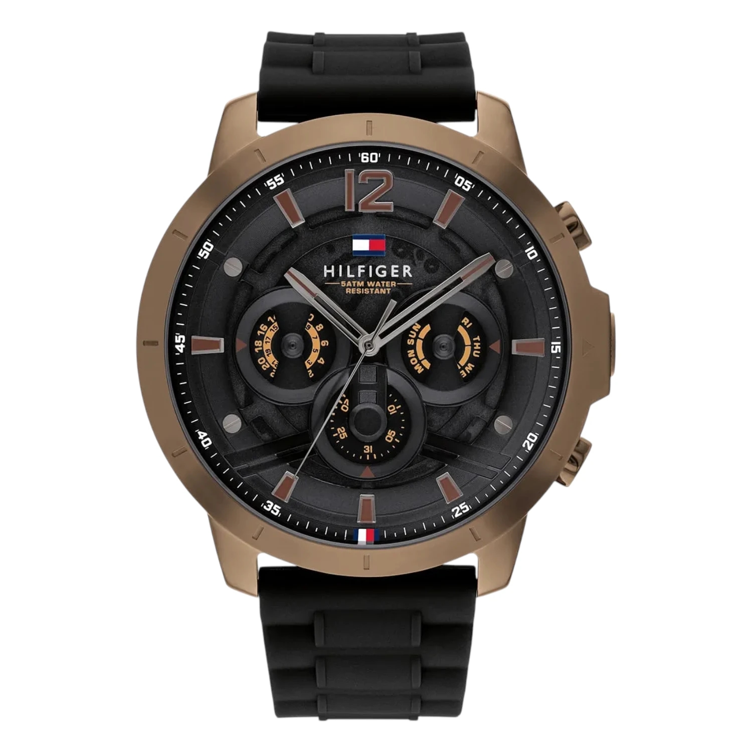 Tommy Hilfiger Luca Brun Svart Silikon