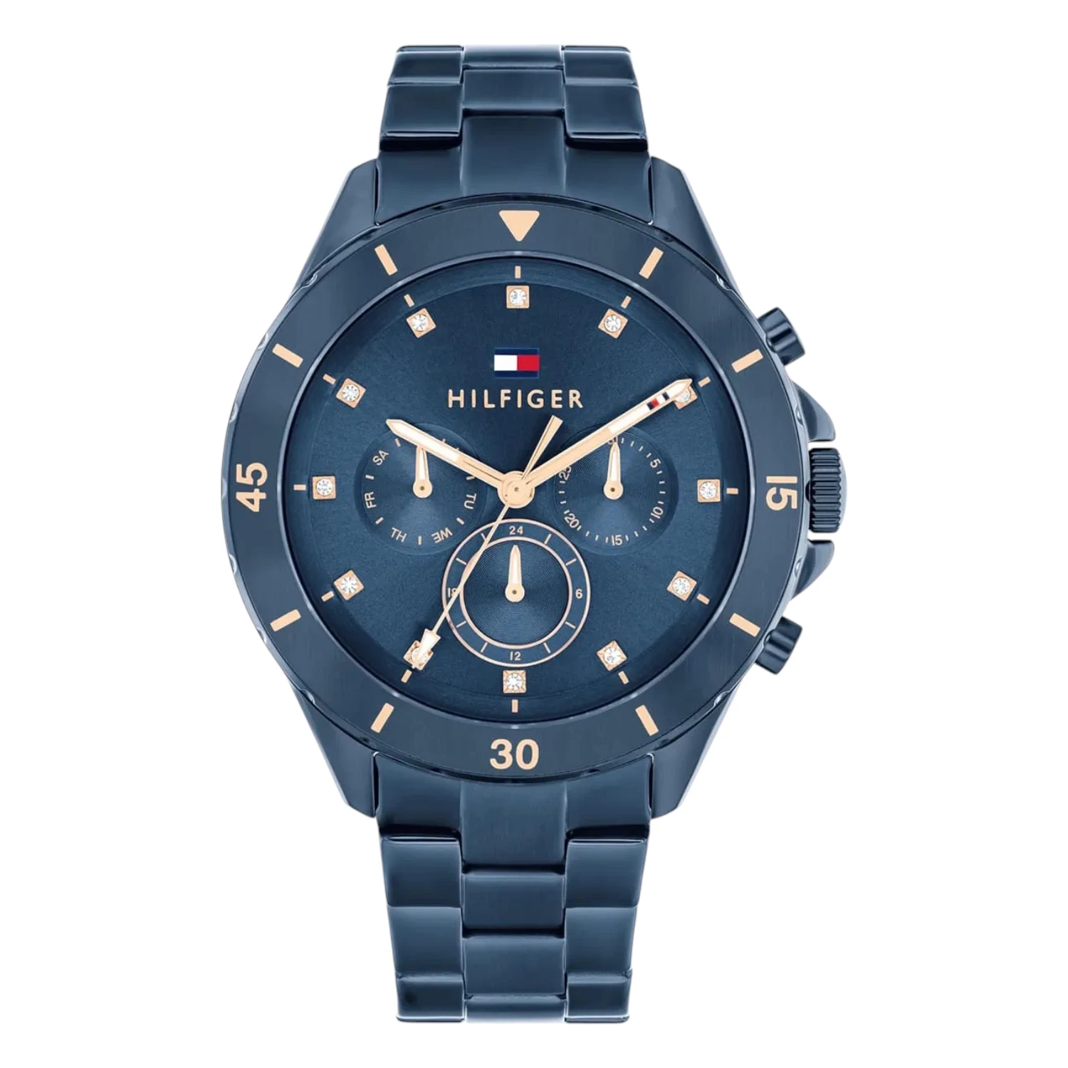 Tommy Hilfiger Damklocka Blå Stål