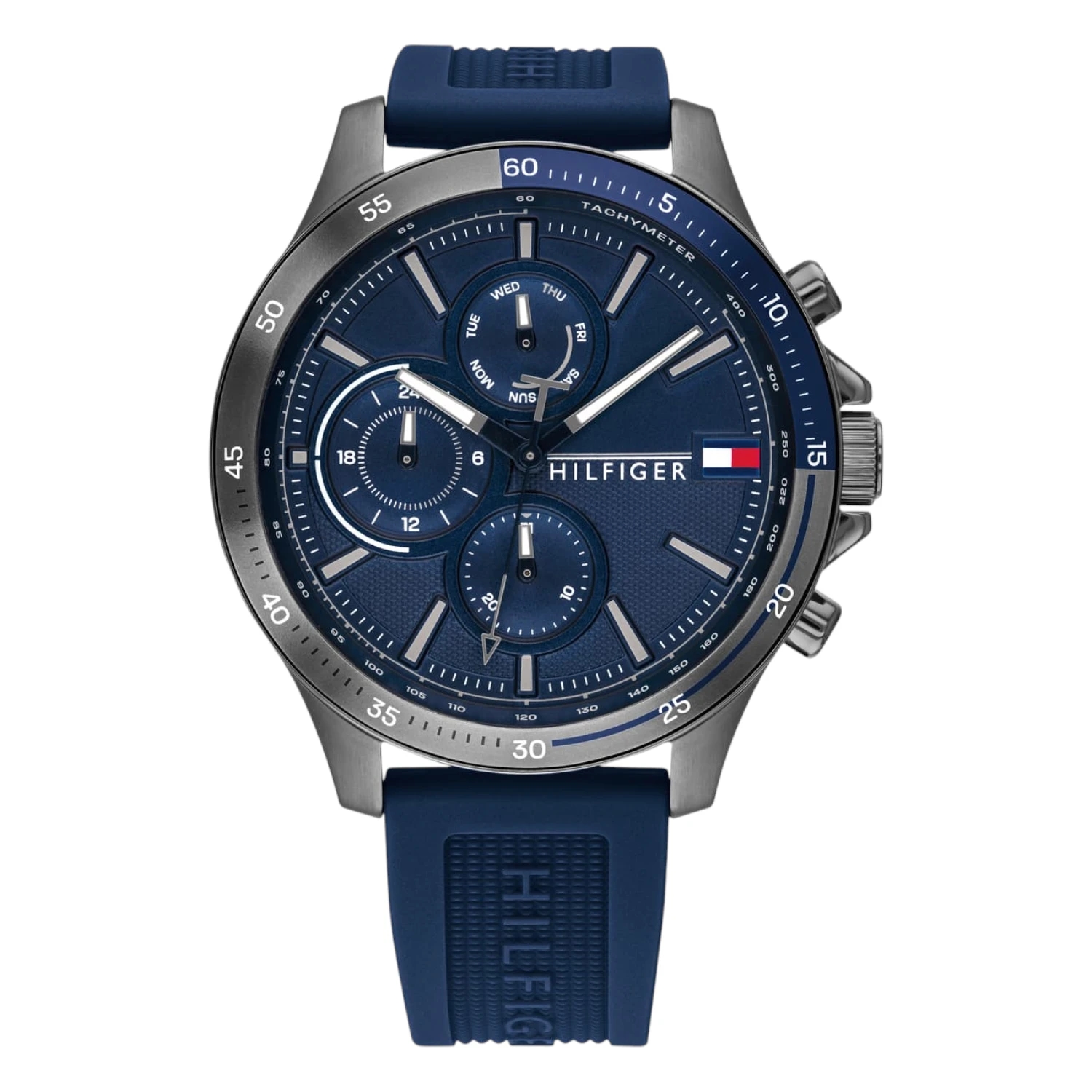 Tommy Hilfiger Bank Gunmetal Blå