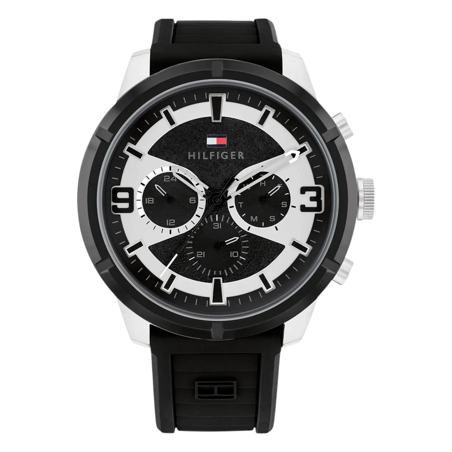 Tommy Hilfiger Herrklocka Svart Silikon 50 mm