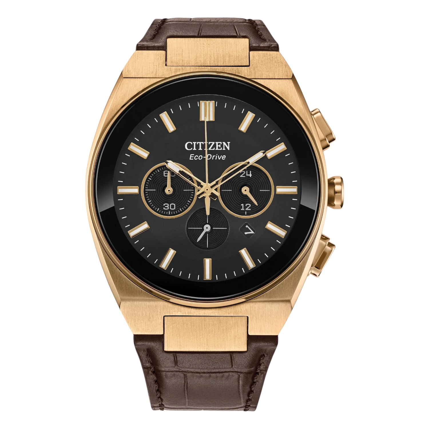 Citizen Axiom SC Roséguldfärgad Chronograph Läder