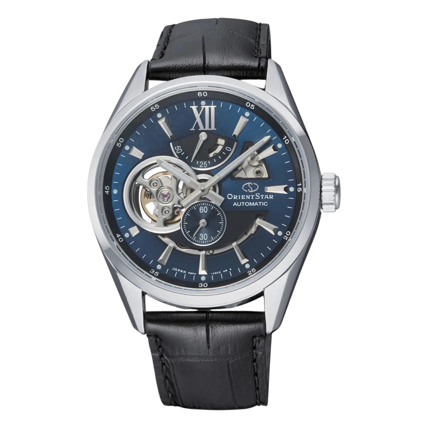 Orient Star Modern Skeleton Automatic Blå Läder