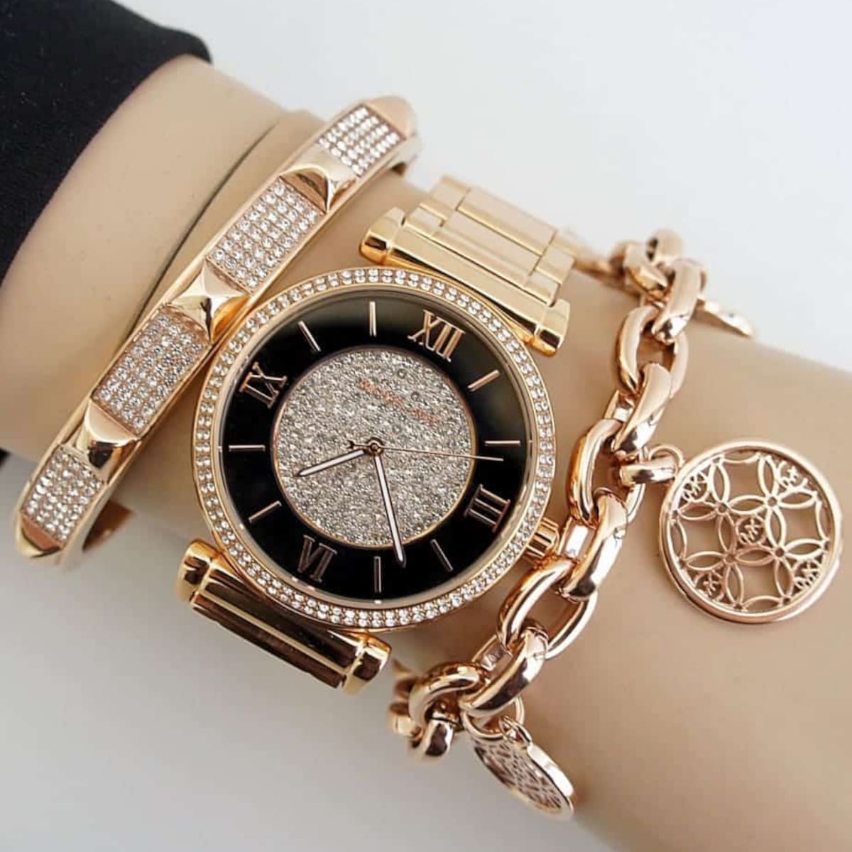 Michael Kors Classic Svart/Roséguld 38 mm