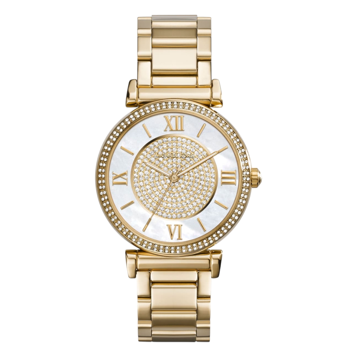 Michael Kors Catlin Silverfärgad/Gulguldtonat stål 38 mm