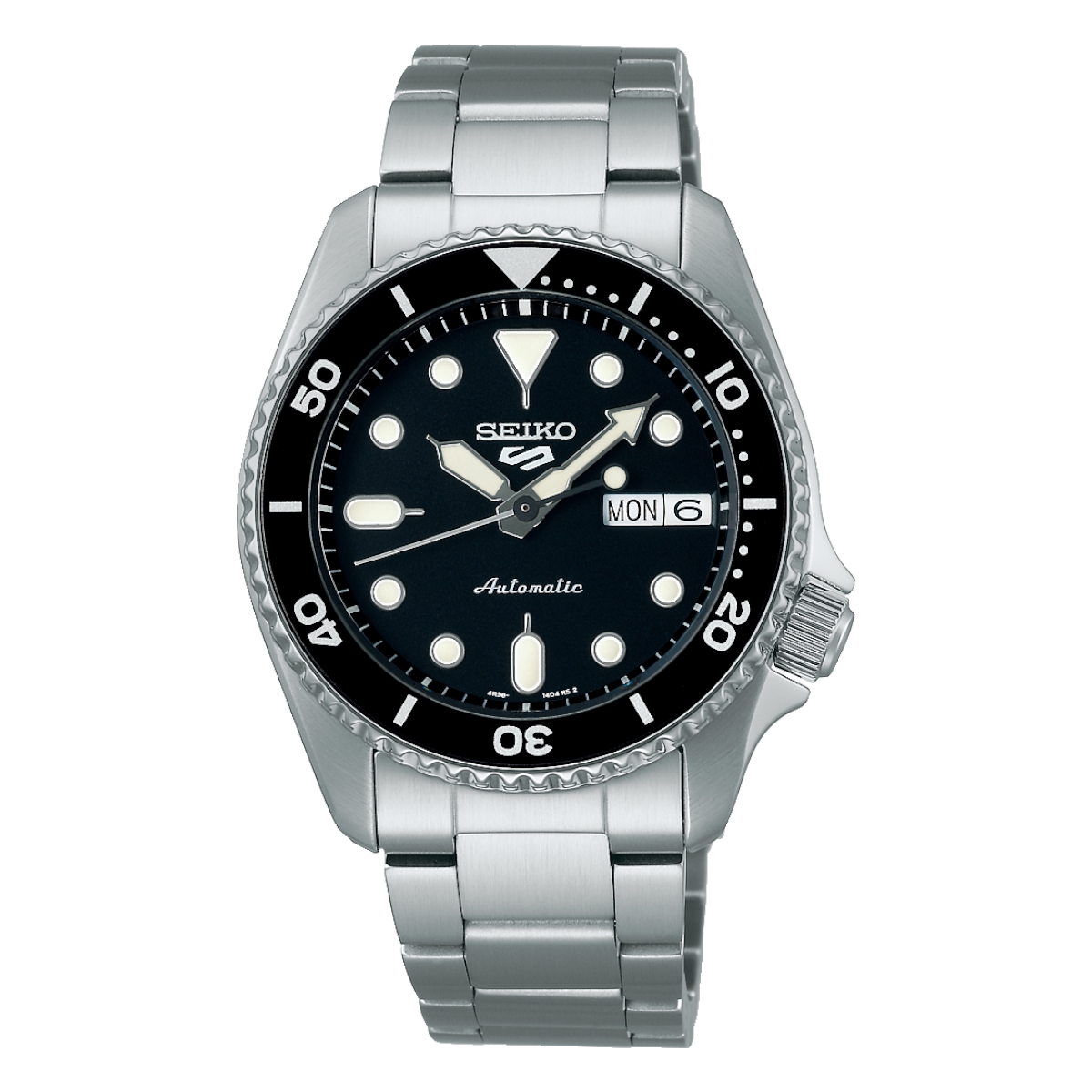Seiko 5 Sports Midi Svart/Stål 38 mm