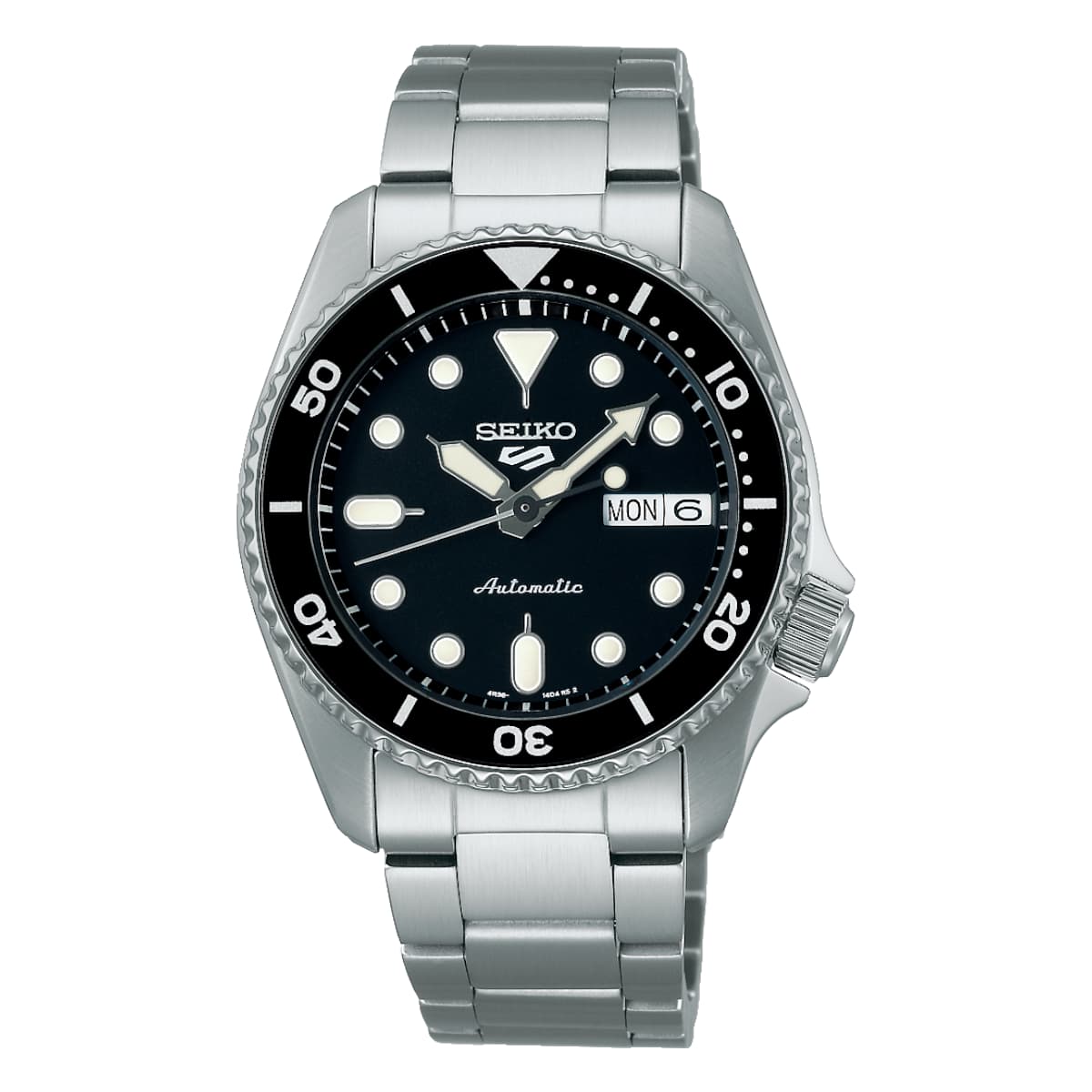 Seiko 5 Sports Midi Svart/Stål 38 mm