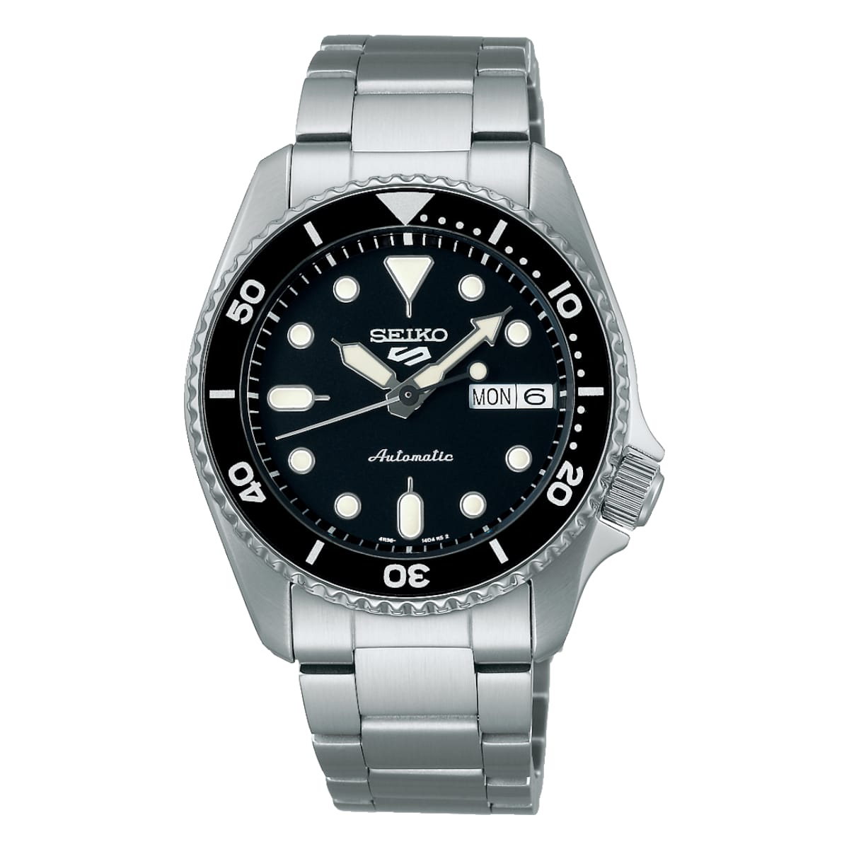 Seiko 5 Sports Midi Svart/Stål 38 mm