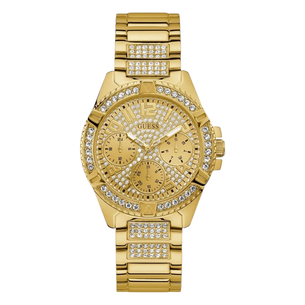 Guess Frontier Guld/Gulguldtonat stål 40 mm